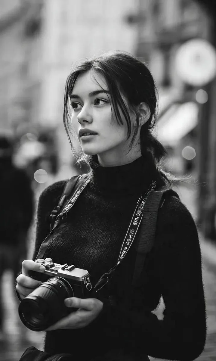 ช่างภาพสาวในเมือง: ขาวดำสไตล์ภาพยนตร์ 1
