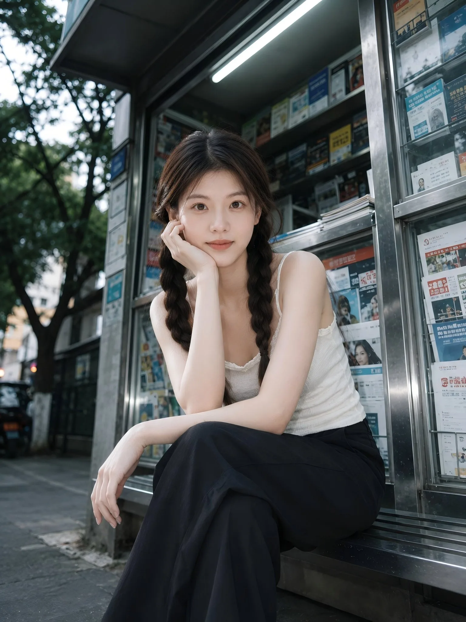ถ่ายภาพแนวสตรีท สไตล์สมจริงที่แผงหนังสือ 1