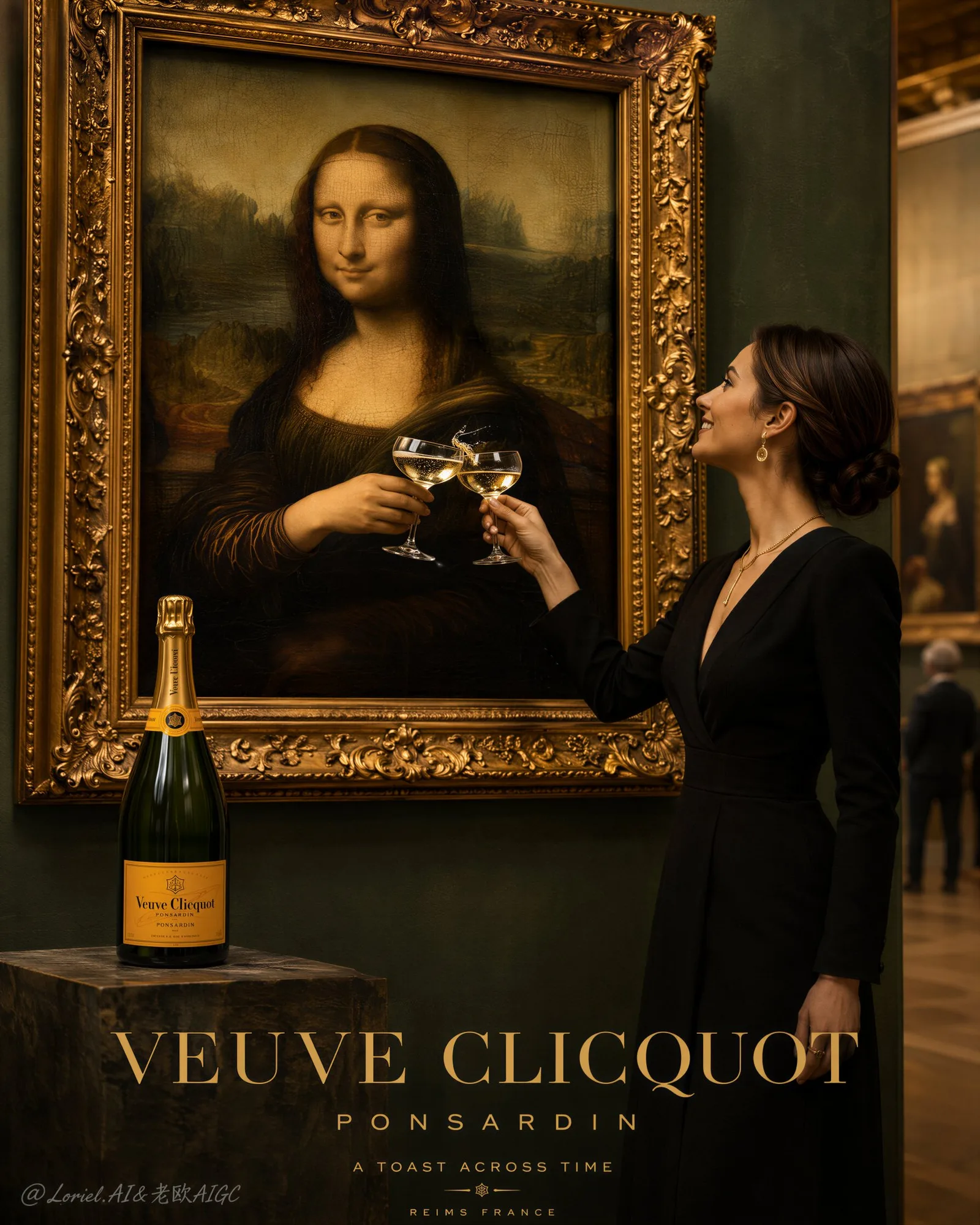 แชมเปญ Veuve Clicquot: โมนาลิซ่าข้ามเวลา 1