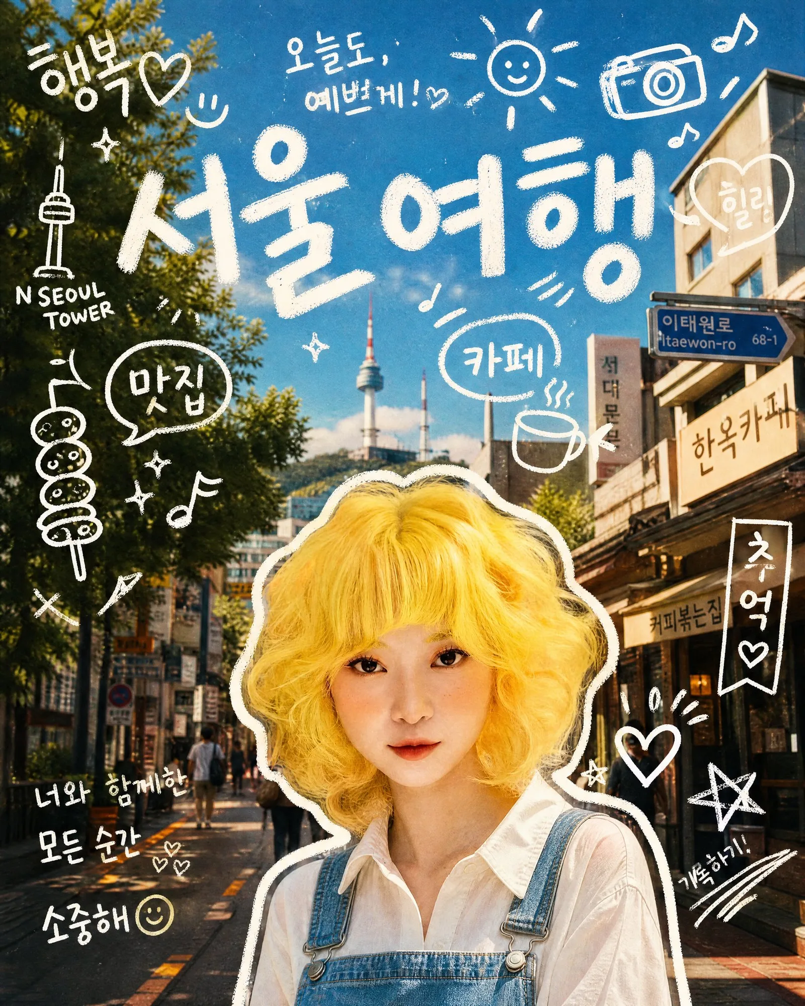 โปสเตอร์เที่ยวโซลสุดฮิป สไตล์ภาพวาดมือเกาหลี 2