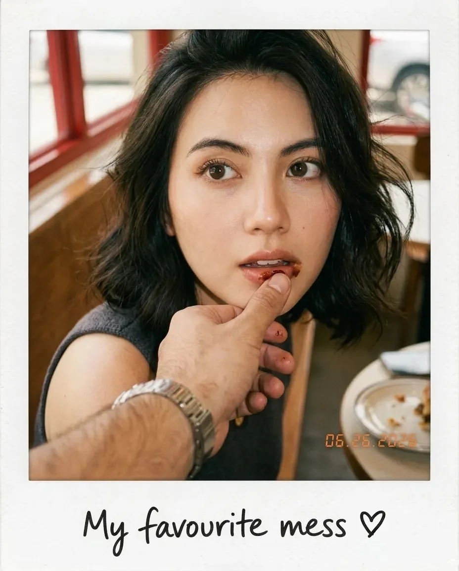 สาวคาเฟ่สไตล์โพลารอยด์วินเทจ 2