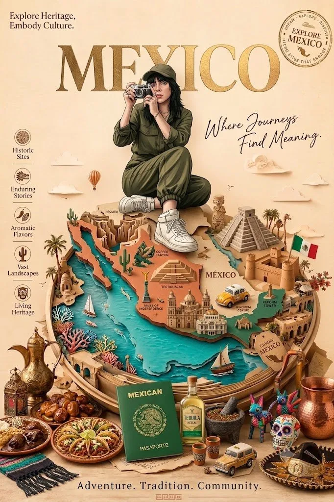 โปสเตอร์/ปกนิตยสารท่องเที่ยววินเทจ สไตล์เรโทร 2