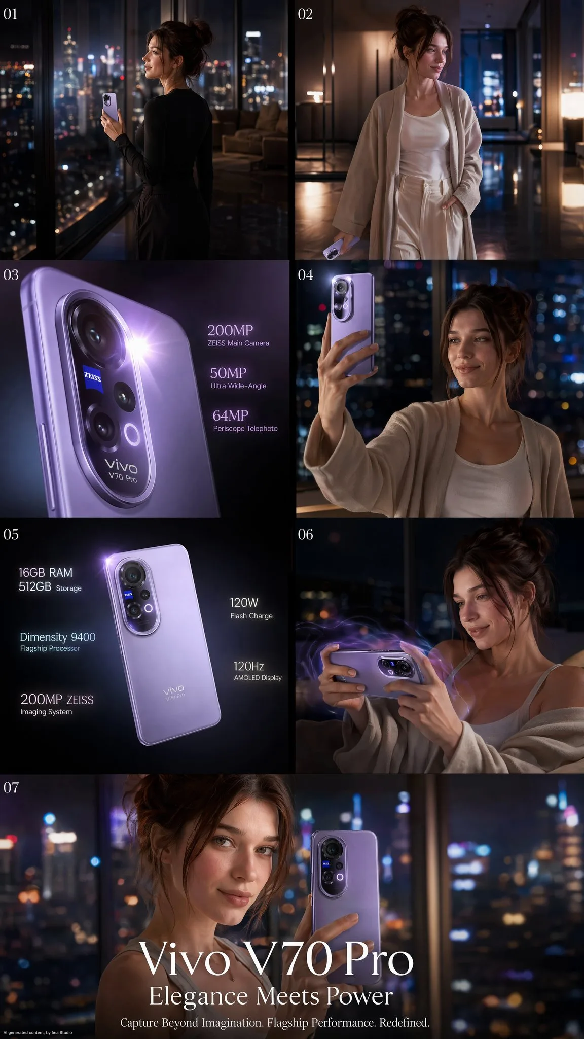 Vivo V70 Pro: โฆษณาแฟชั่นหรูหรา สไตล์ UGC 1