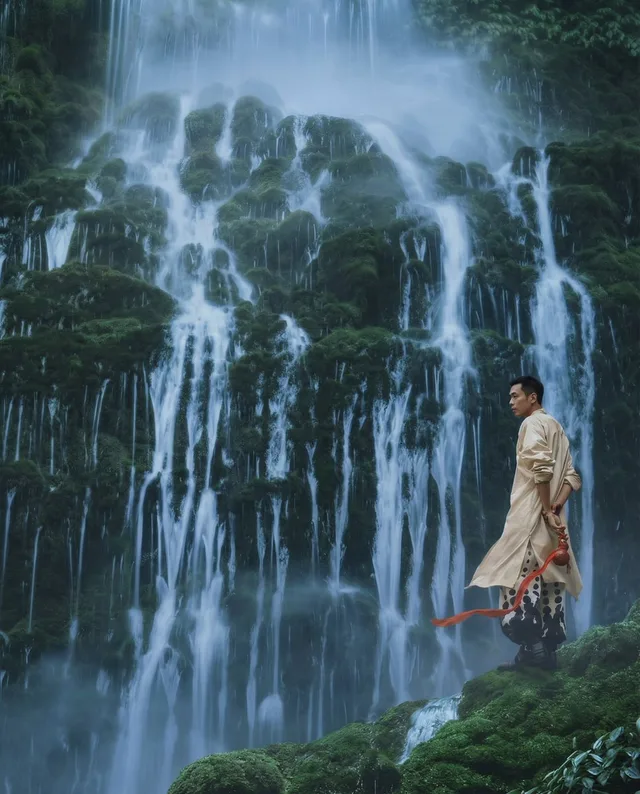 คอลเลกชันแฟชั่นกำลังภายในกลางสายหมอกน้ำตก