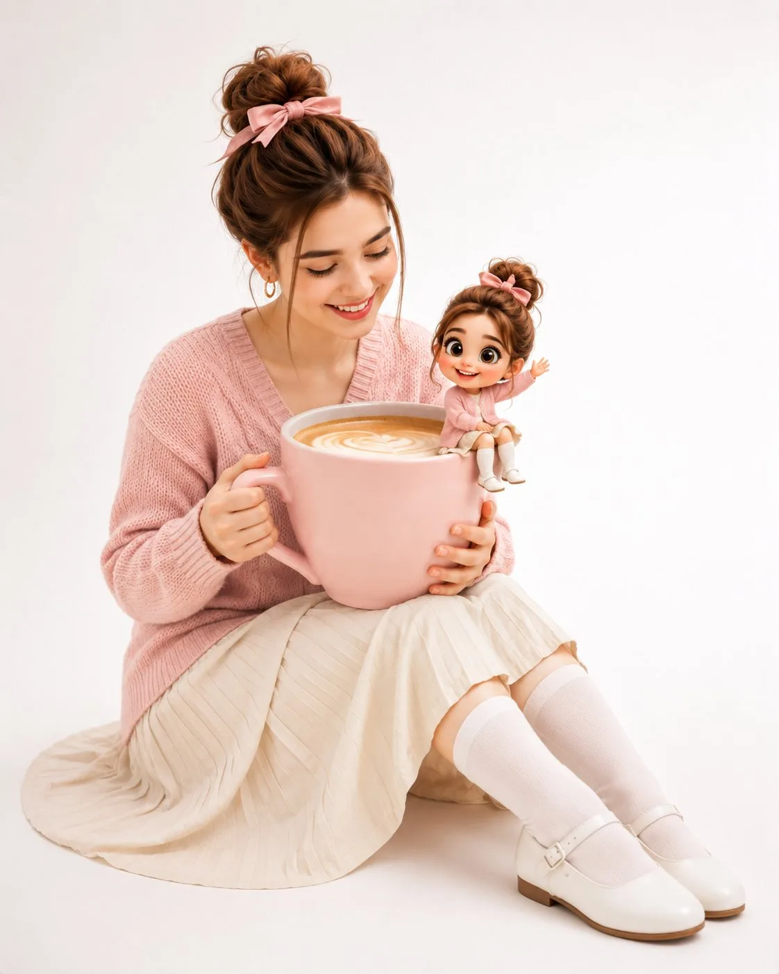 สาวน้อยกับตุ๊กตาจิ๋วชิบิ: ภาพ 3D สุดอบอุ่น 1