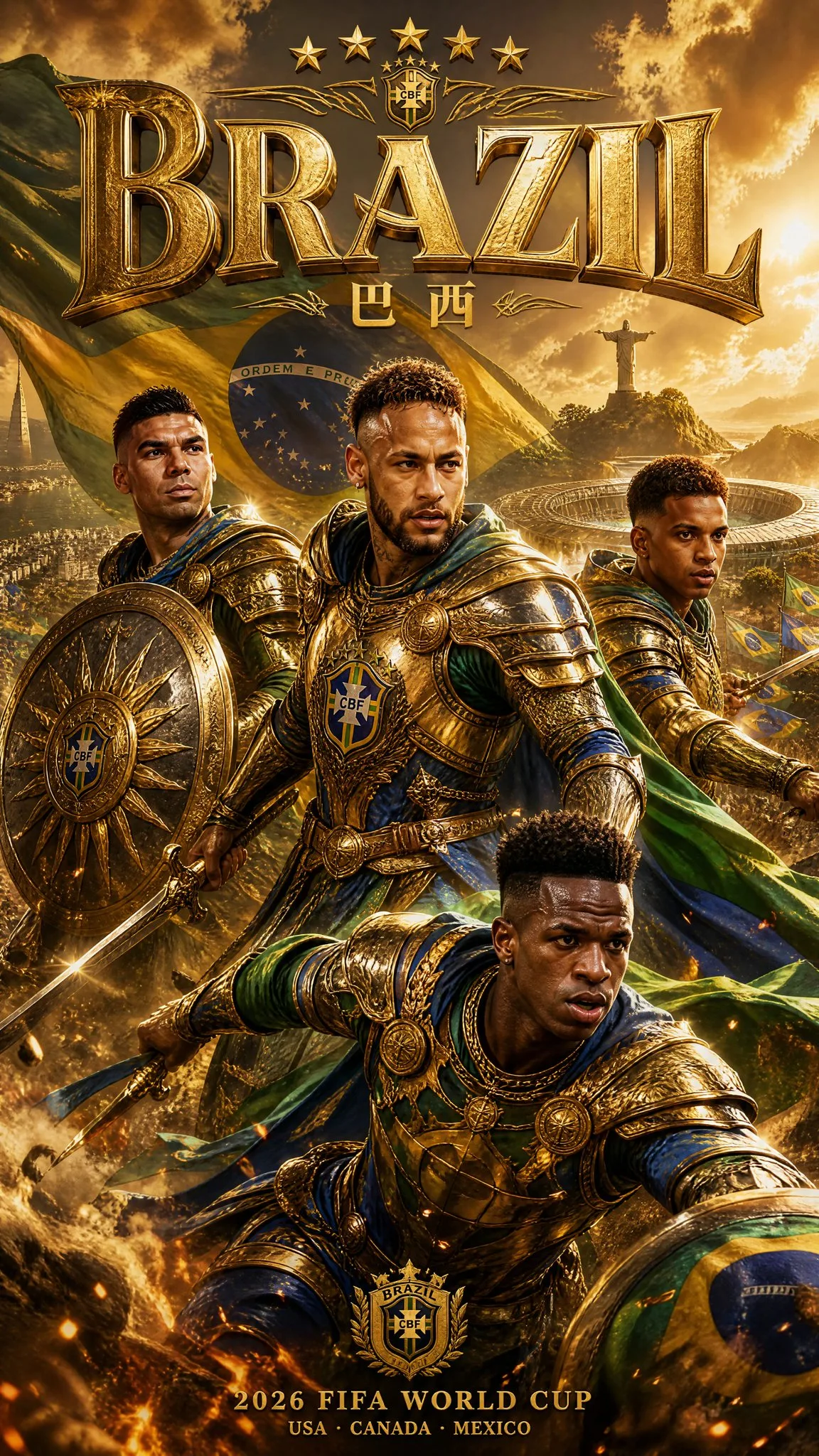 โปสเตอร์ทีมชาติฟุตบอลโลกยุคกลางอลังการ 1