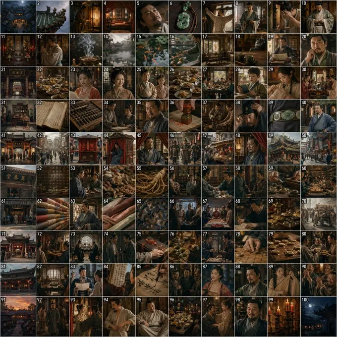 100 ช่องสตอรี่บอร์ดชีวิตประจำวันของซีเหมินชิ่ง 1