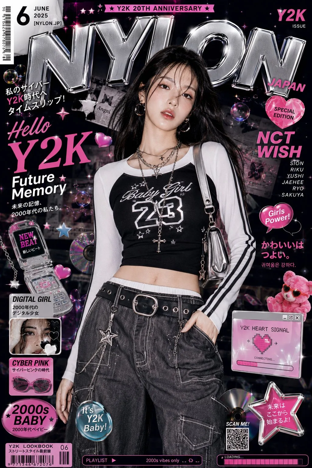 สาวเอเชียสไตล์ Y2K แฟชั่นจัดเต็ม 1