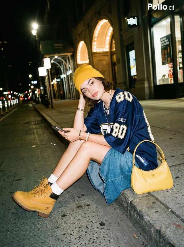 สาว Y2K สุดชิค ถ่ายแฟลชกลางคืน