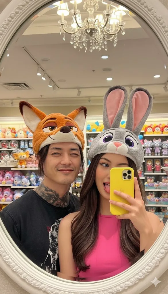 คู่รัก Zootopia เซลฟี่กระจก 8K คมชัดสุดๆ
